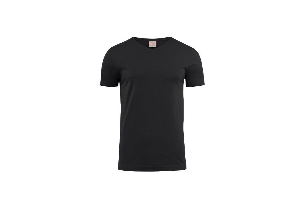 Printer Heavy V-neck T-shirt 2264024 zwart