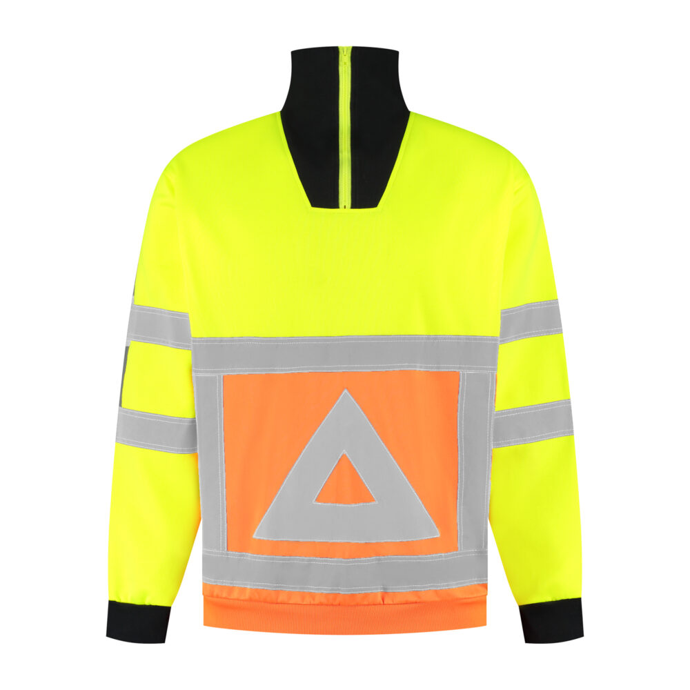 Bestex zipsweater geel/oranje