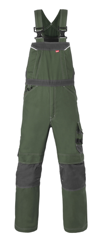 HAVEP® Attitude Amerikaanse overall/Bretelbroek bosbouw groen/charcoal grijs