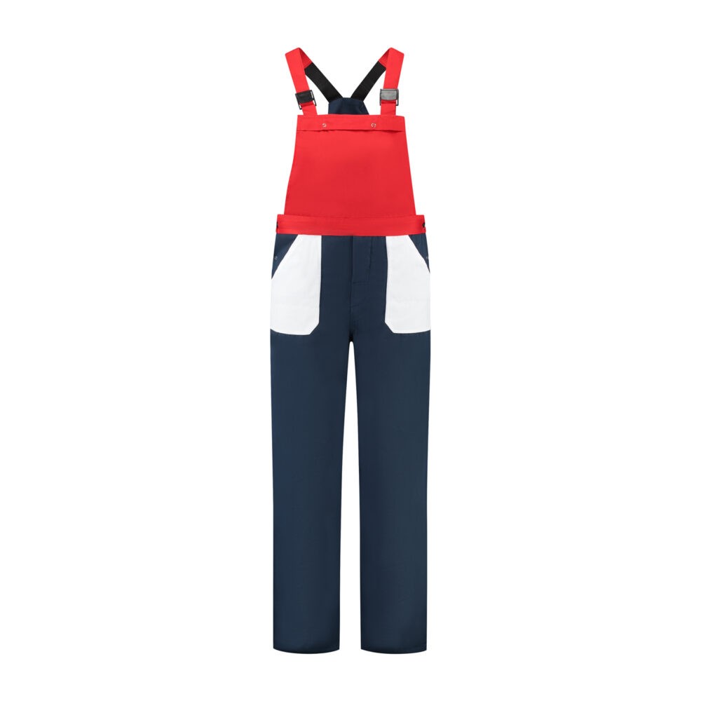 Bestex Tuinbroek navy/wit/rood
