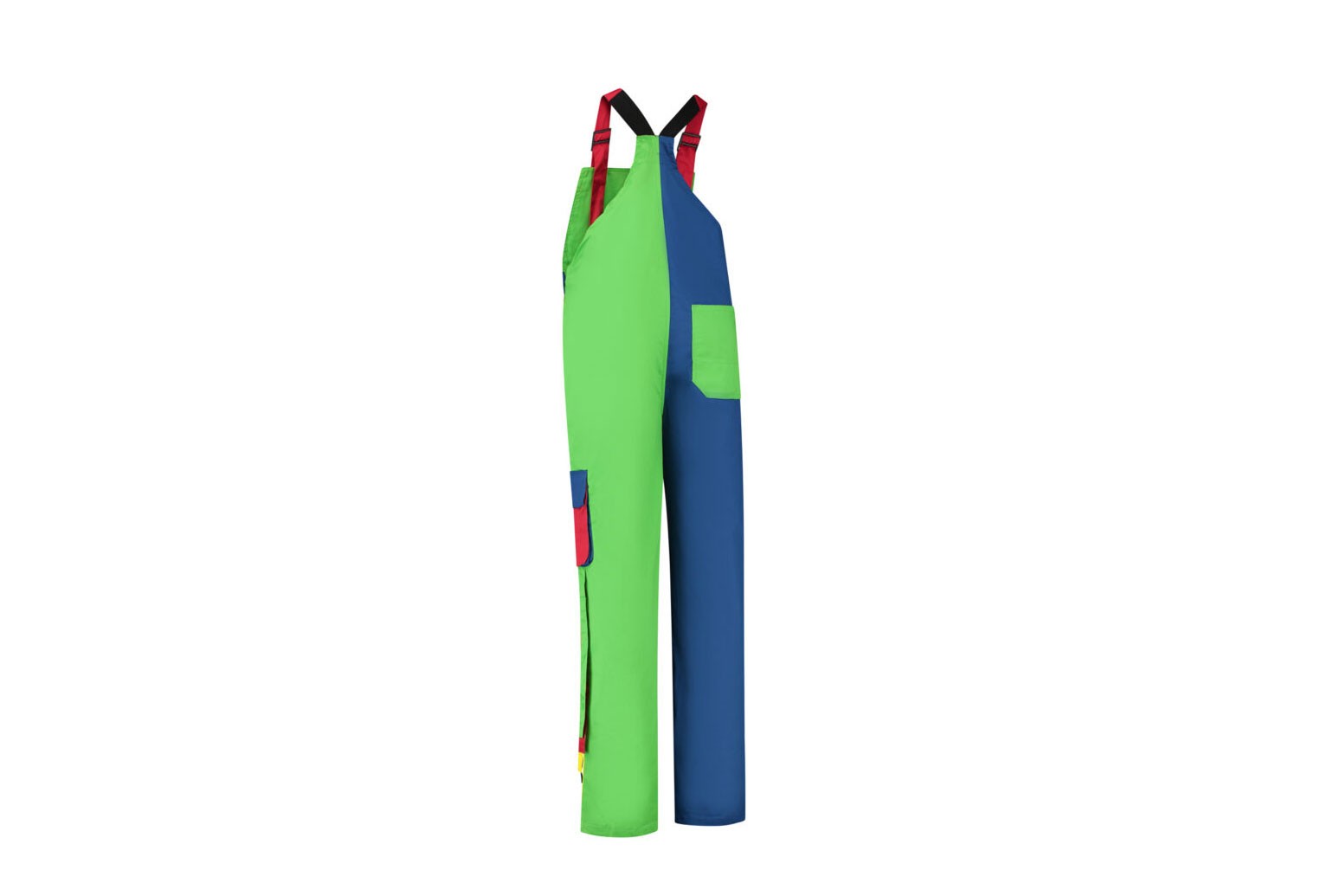 Bestex Tuinbroek groen/geel/rood/franje