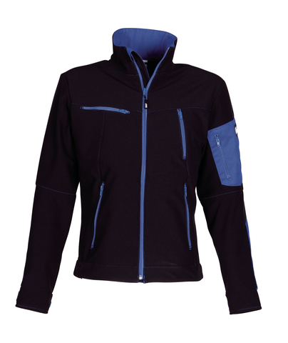 HAVEP® Titan Softshell Zwart/korenblauw