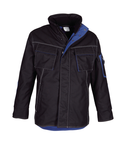 HAVEP® Titan Parka Zwart/korenblauw